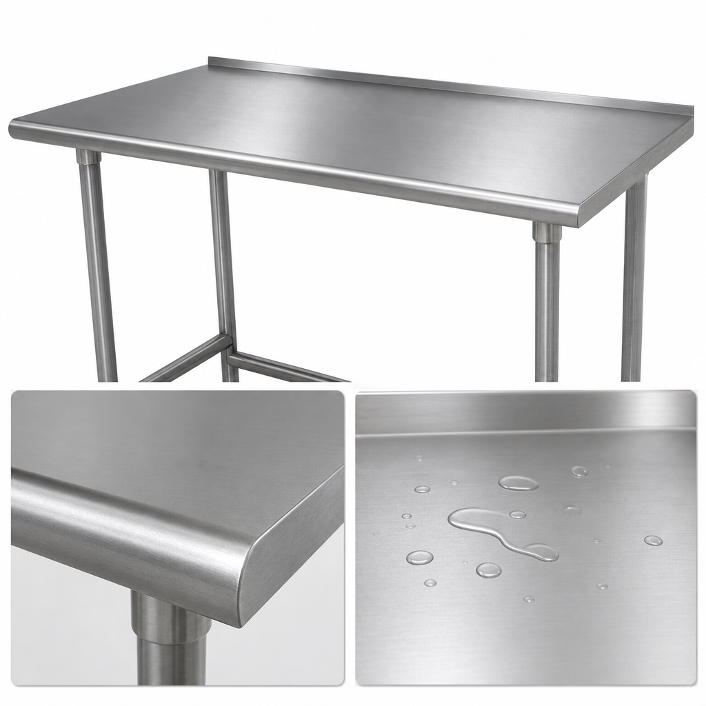14-Gauge 304 Stainless Steel Top