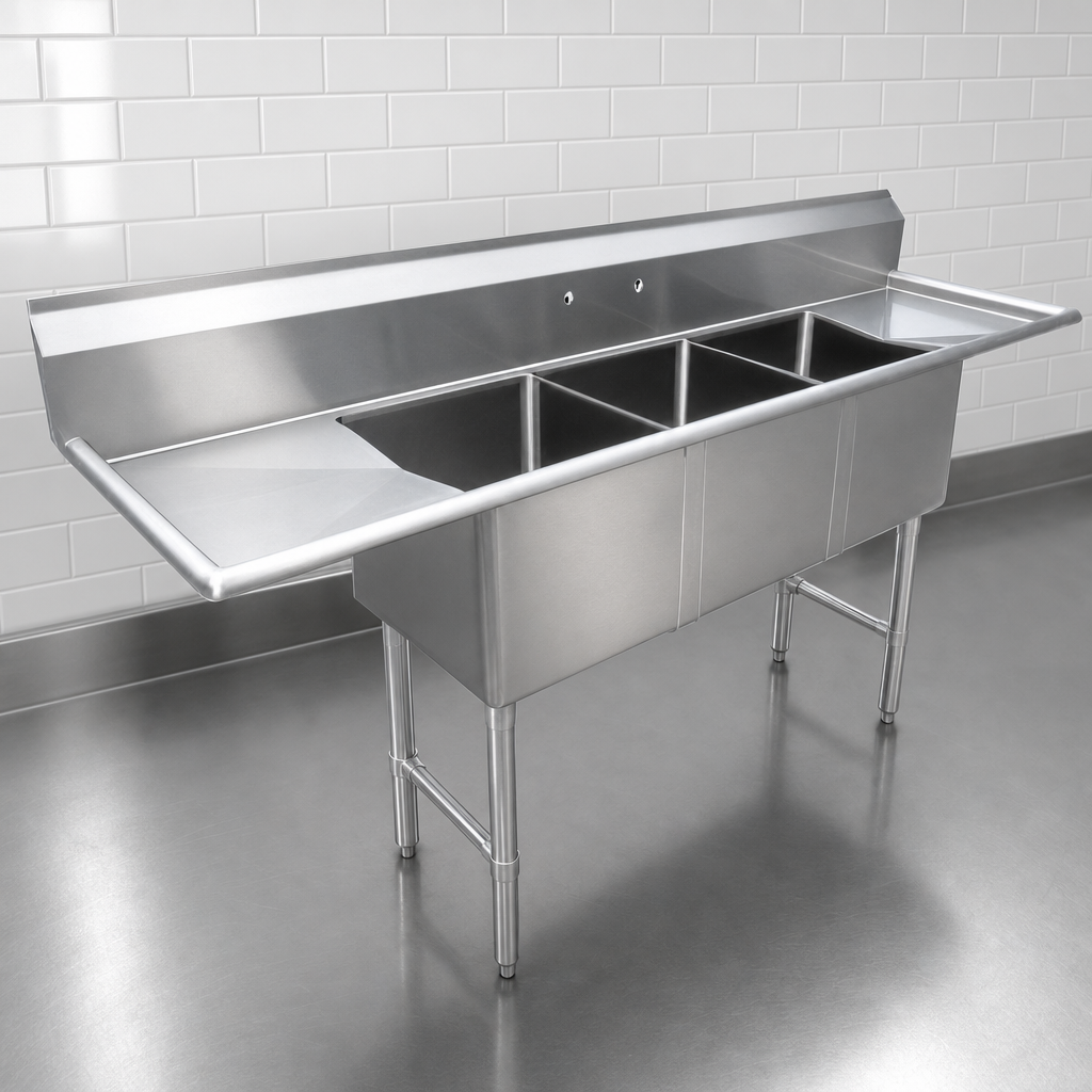 18-Gauge 304 Stainless Steel Construction