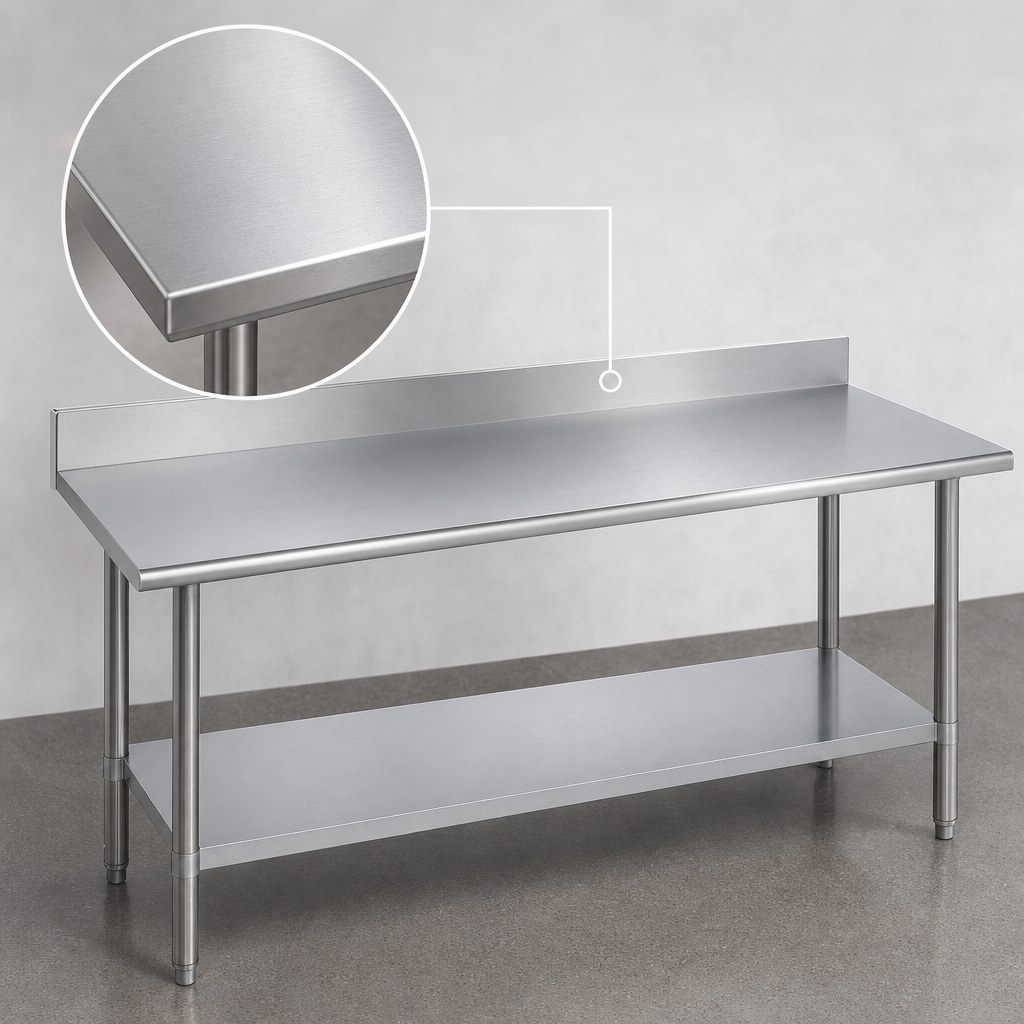 14-Gauge Stainless Steel Top