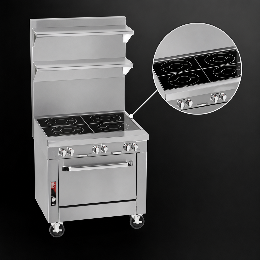 Four 3,500-Watt Ceran Glass Hobs