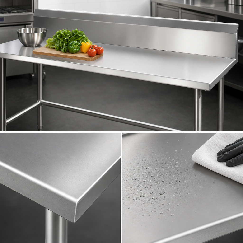 14-Gauge 304 Stainless Steel Top