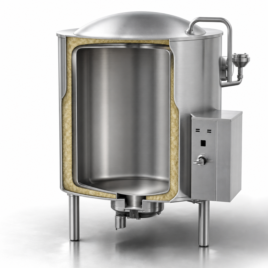 2/3 Jacketed Insulated Construction