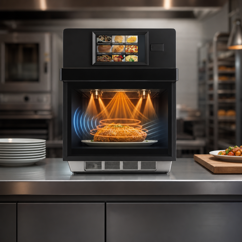 Impingement Plus Microwave Cooking