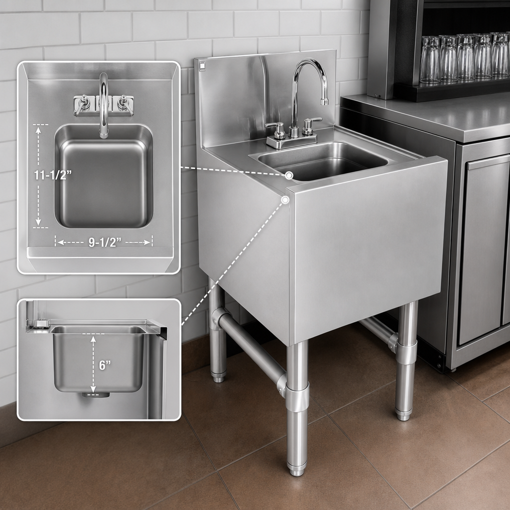 Compact Hand Sink Bowl