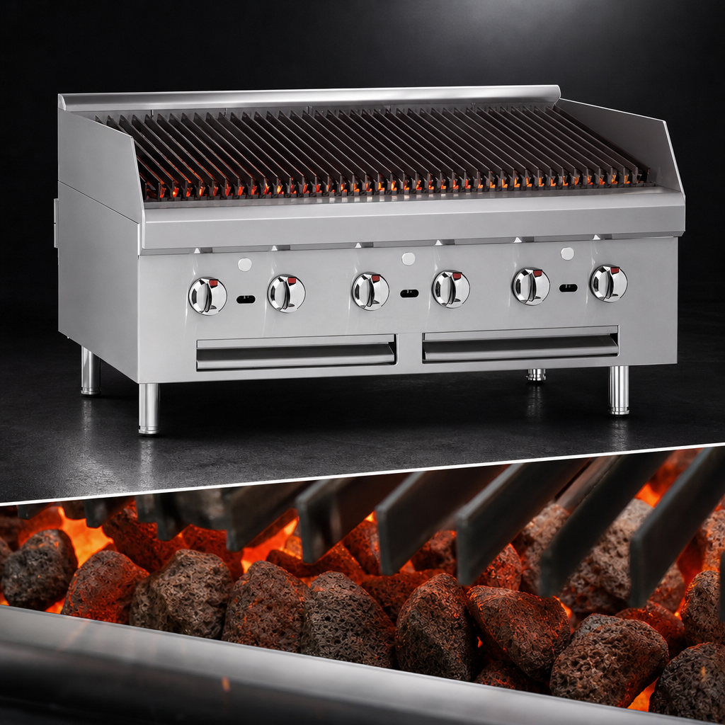 Lava Rock Briquette Heat System