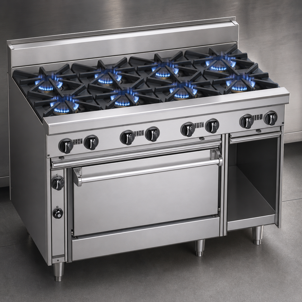 Eight Open Burners