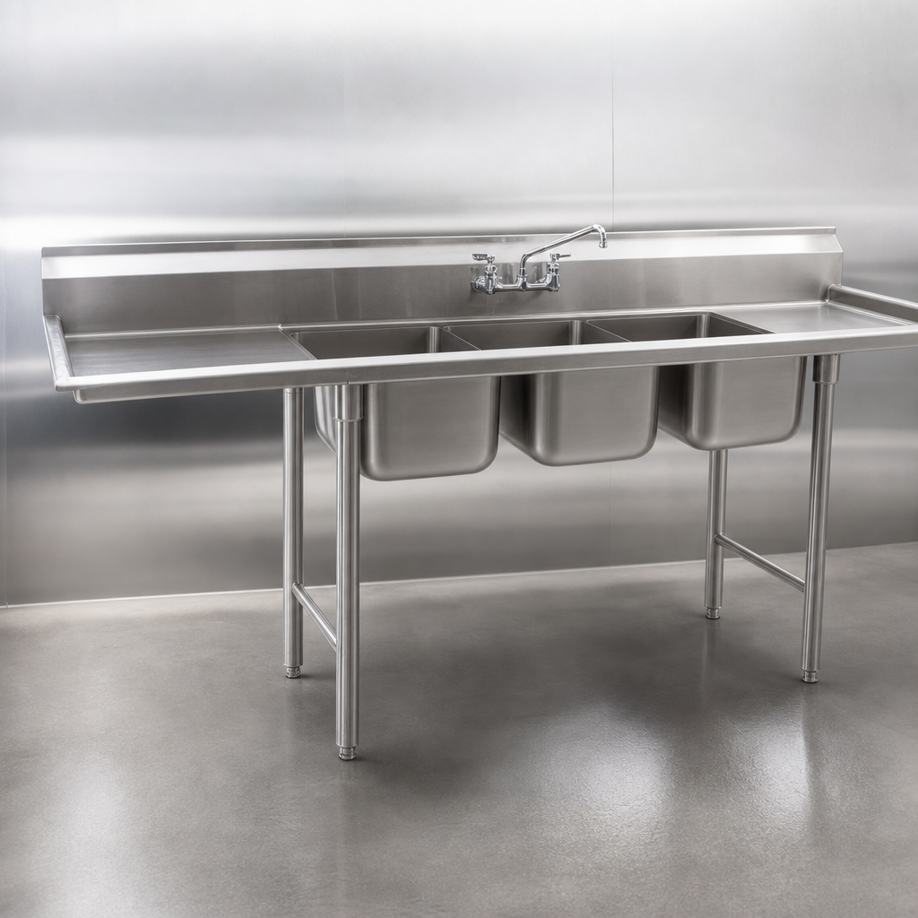 Three Compartment Sink