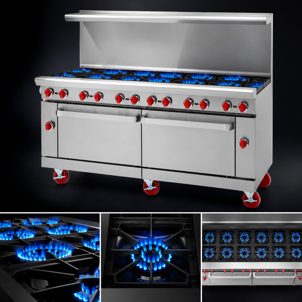 12 Open Burners