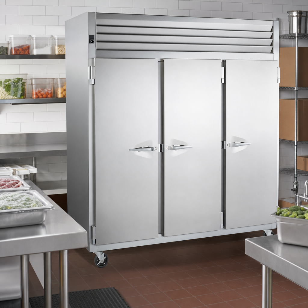 Three-Section Reach-In Freezer