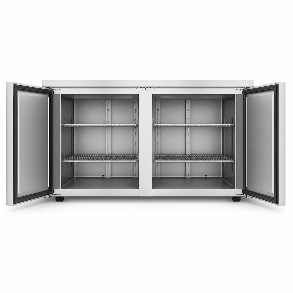 Two-Section Freezer Storage