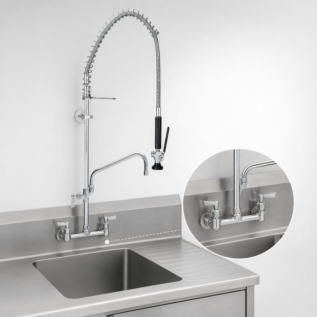 8-Inch Backsplash Mount
