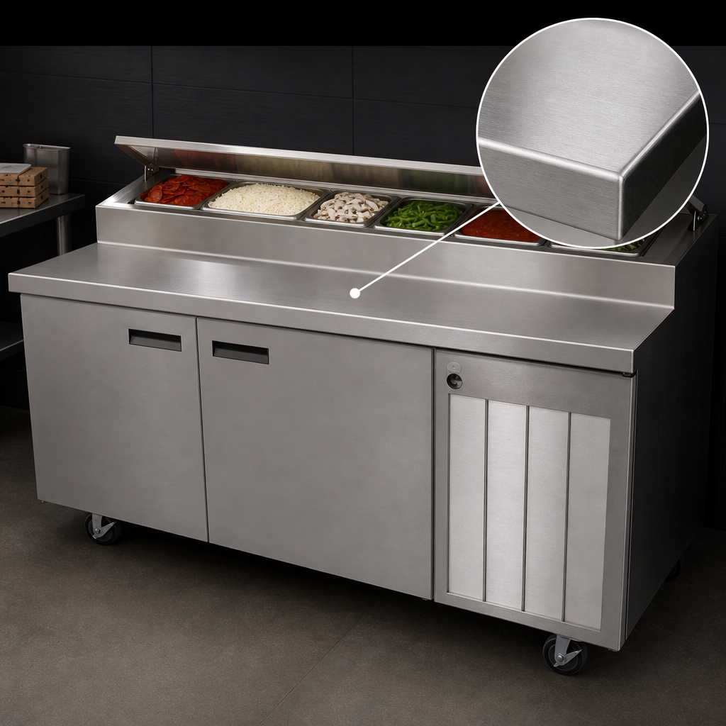 18-Gauge Stainless Steel Top