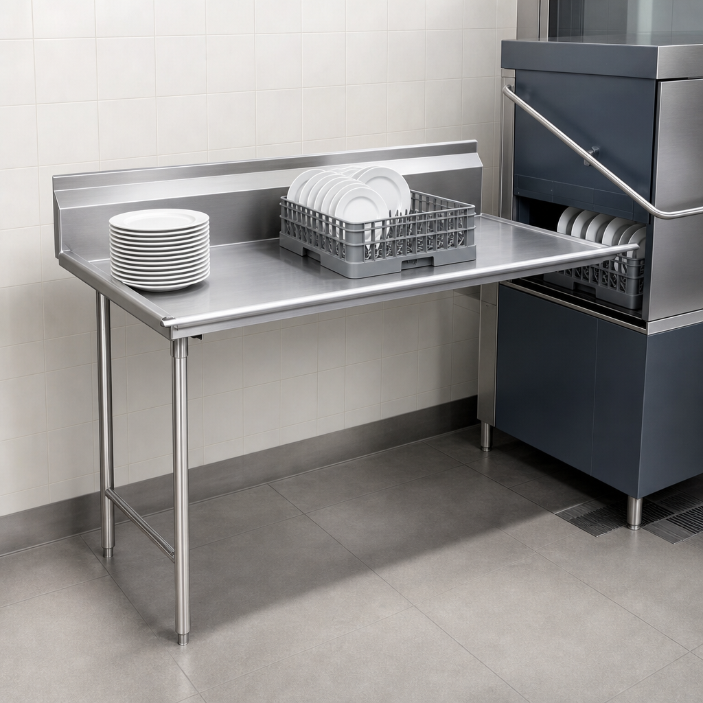 Straight Clean Dishtable Design