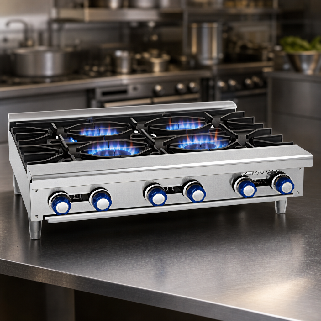 4 Open Burners