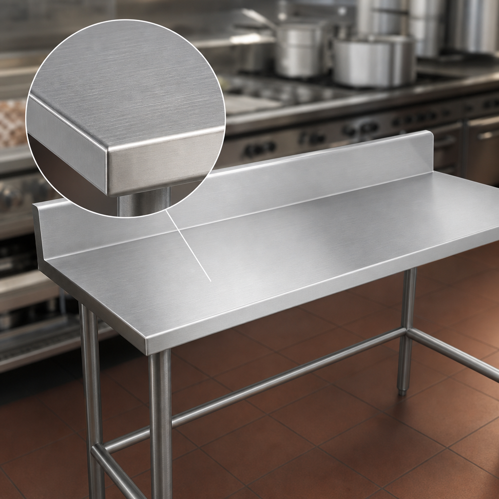 14-Gauge 304 Stainless Steel Top