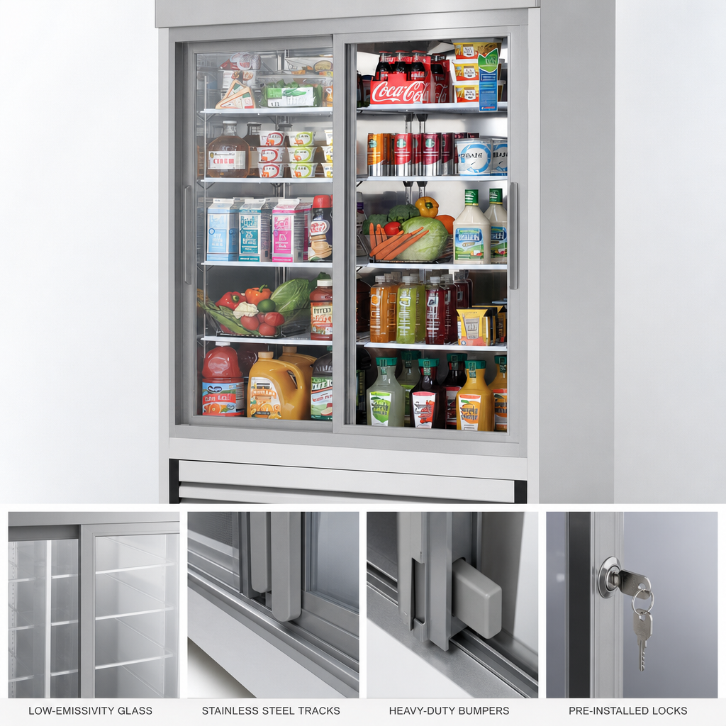 Sliding Double-Pane Glass Doors