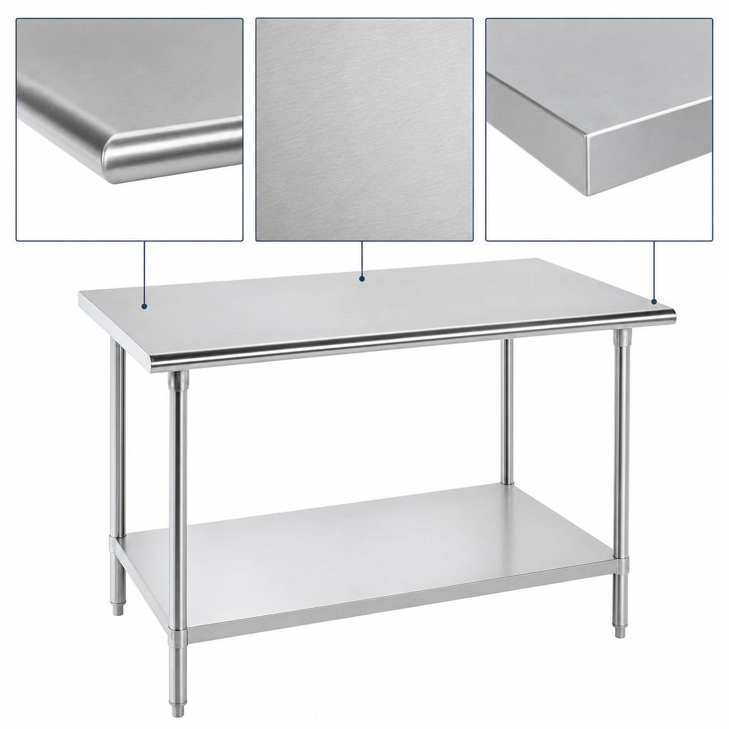 16-Gauge 430 Stainless Steel Top