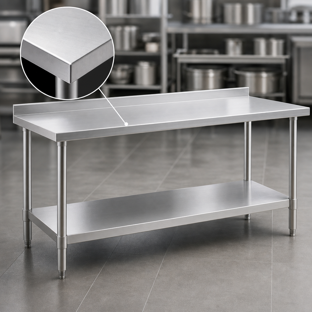 14-Gauge Stainless Steel Top