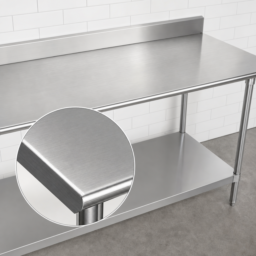 14-Gauge 304 Stainless Steel Top