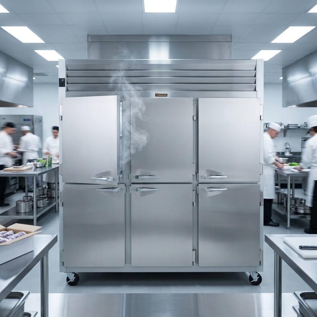 Experience the Traulsen G3100's advanced energy-efficient refrigeration system, ensuring rapid temperature recovery and consistent performance in any demanding kitchen.