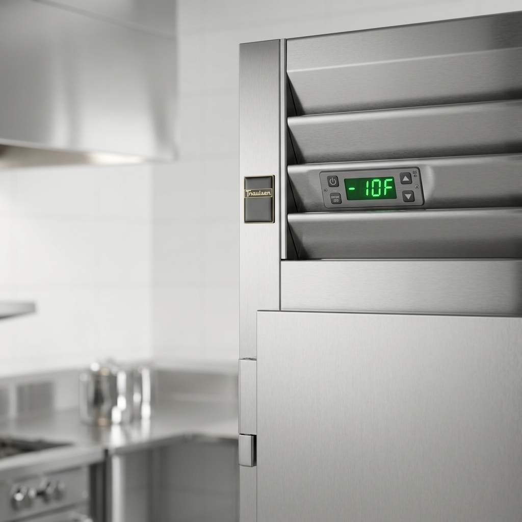 Precisely manage your freezer's temperature with the intuitive microprocessor control and its clear, illuminated LED display.
