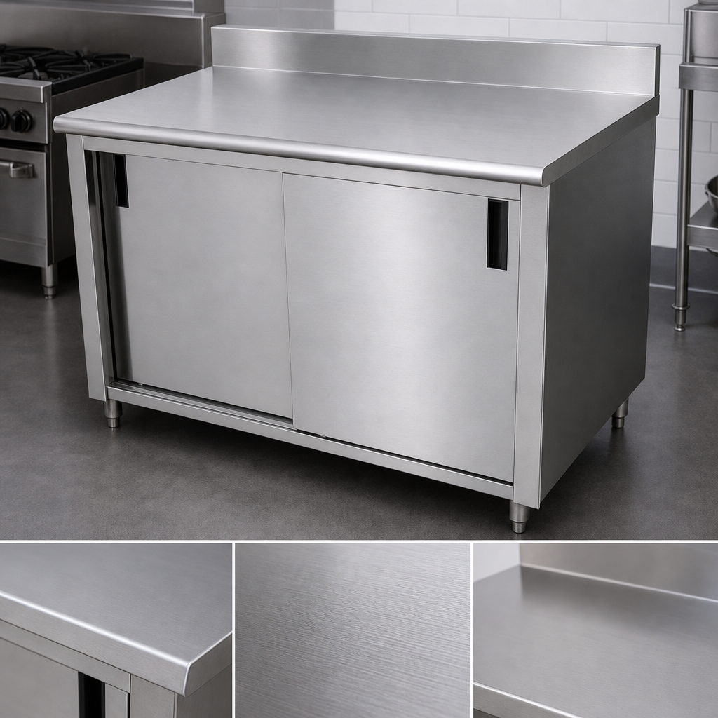 16-Gauge 304 Stainless Steel Top