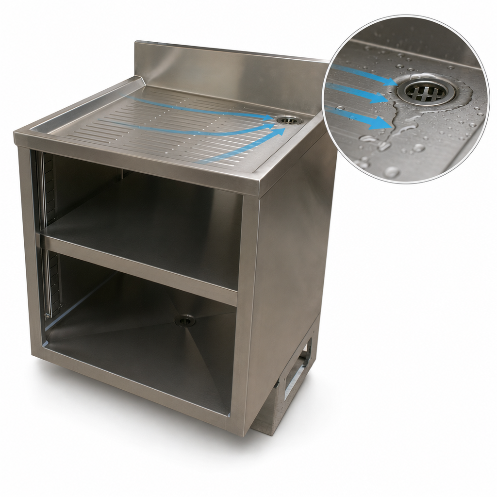 Pitched Drainboard Top