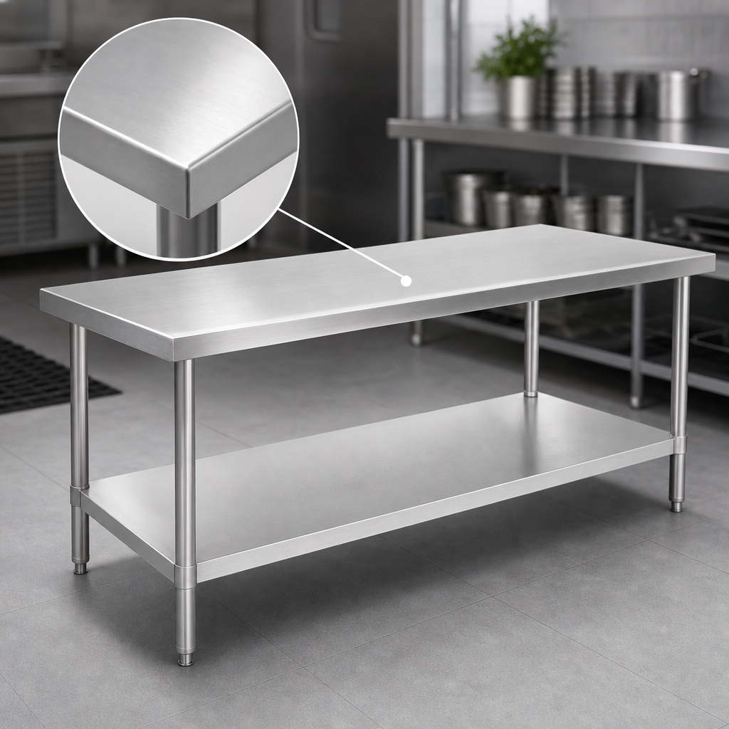 14-Gauge Stainless Steel Top