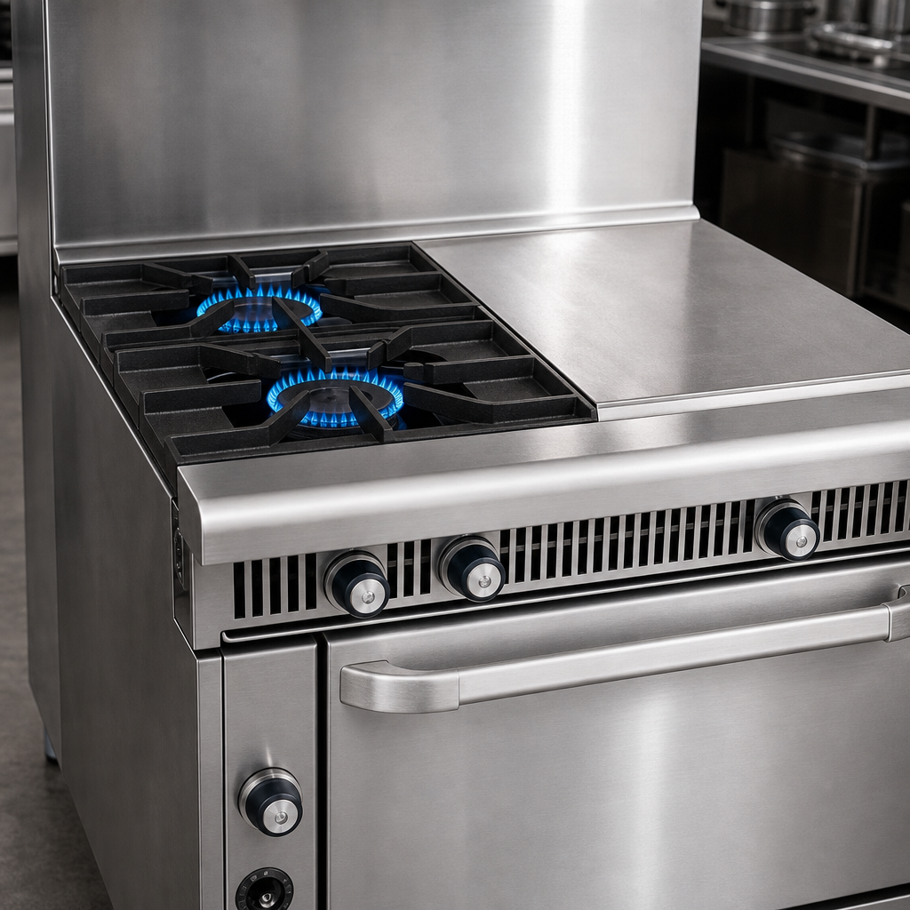 Four Open Burners with Cast-Iron S Grates