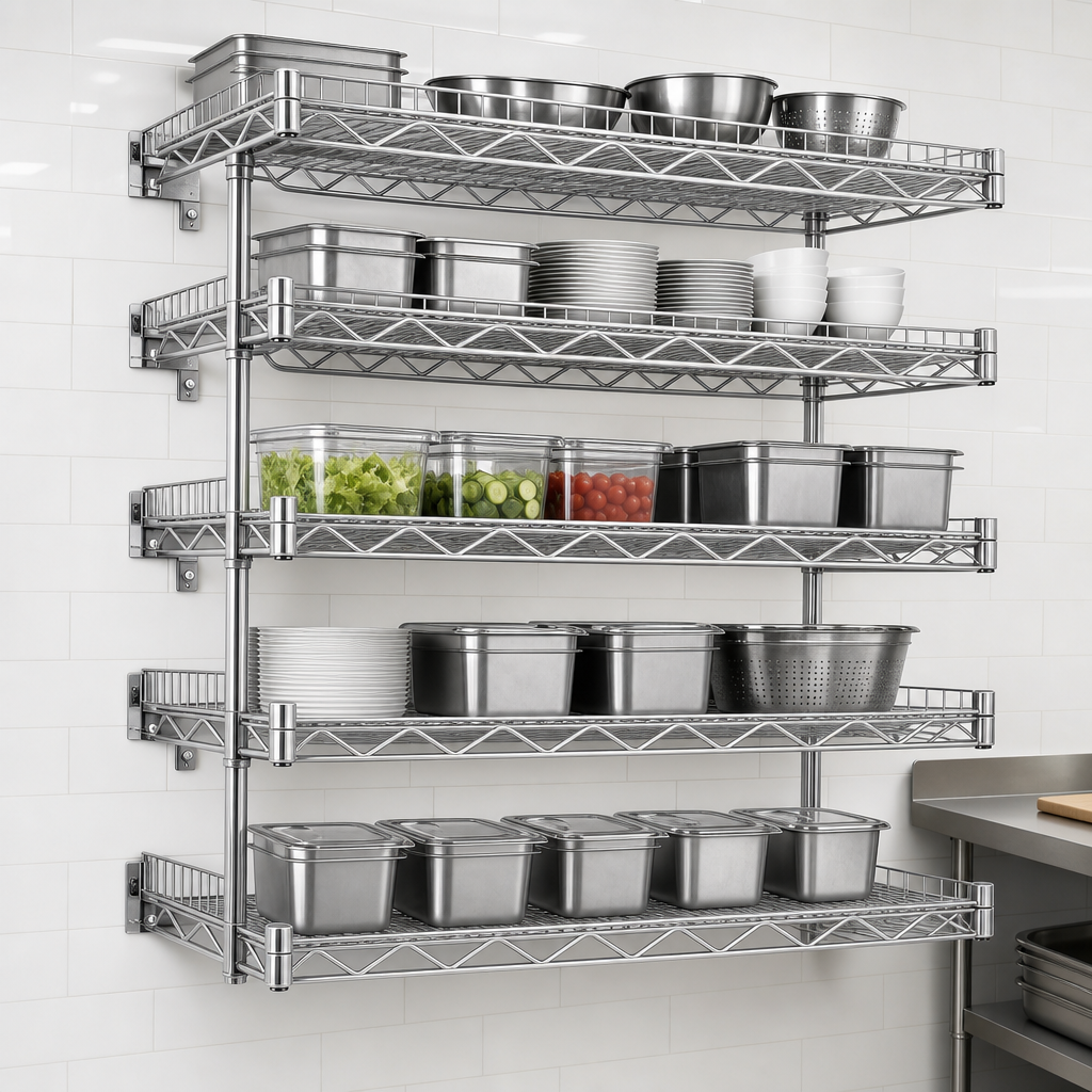 Quad-Truss Open Wire Shelves