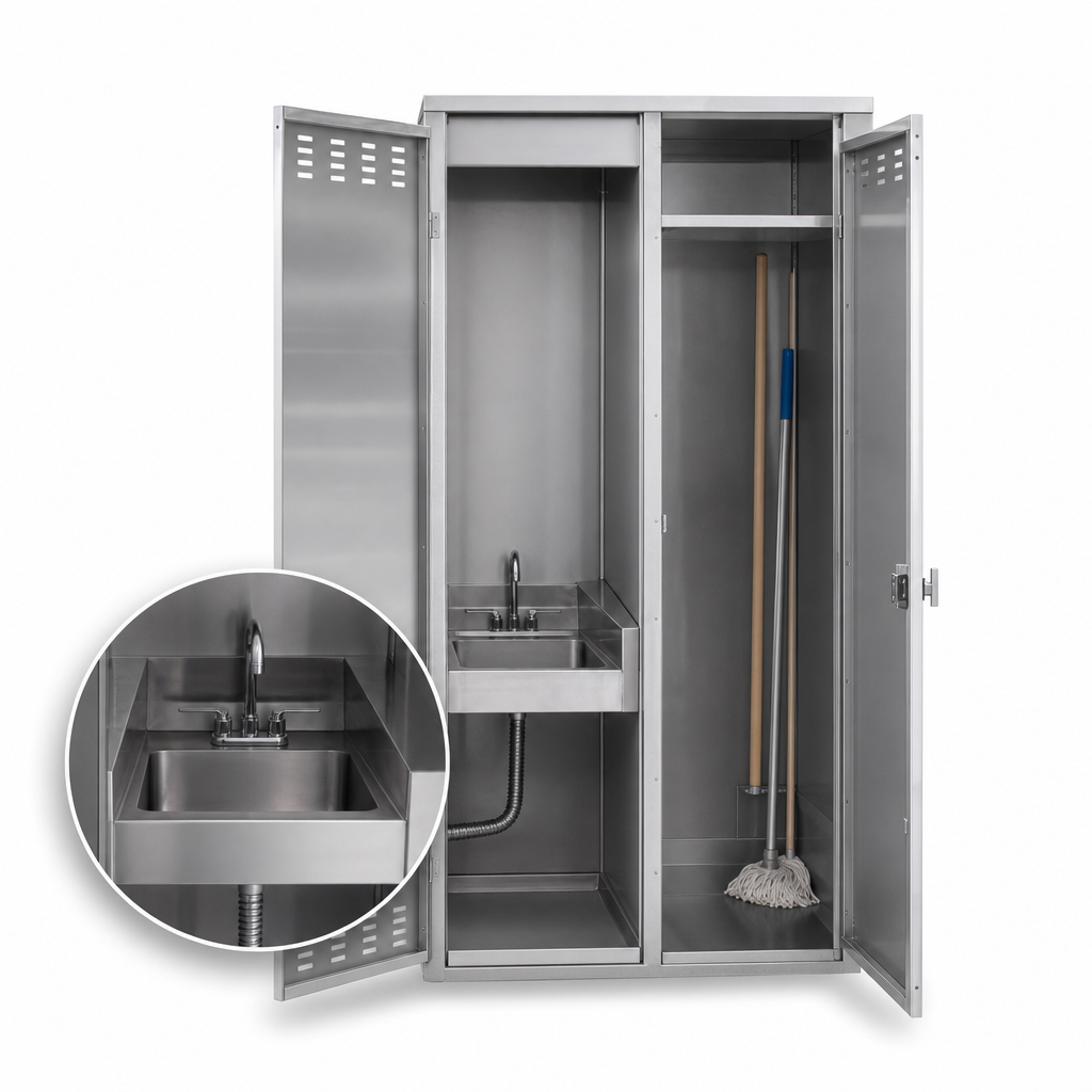 Left-Hand Mop Sink Compartment