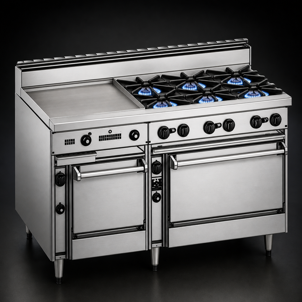 Six Open Burners
