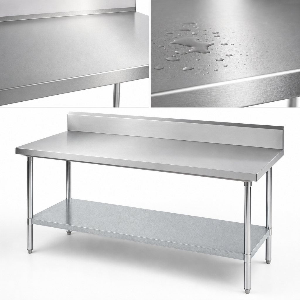 14-Gauge 304 Stainless Steel Top