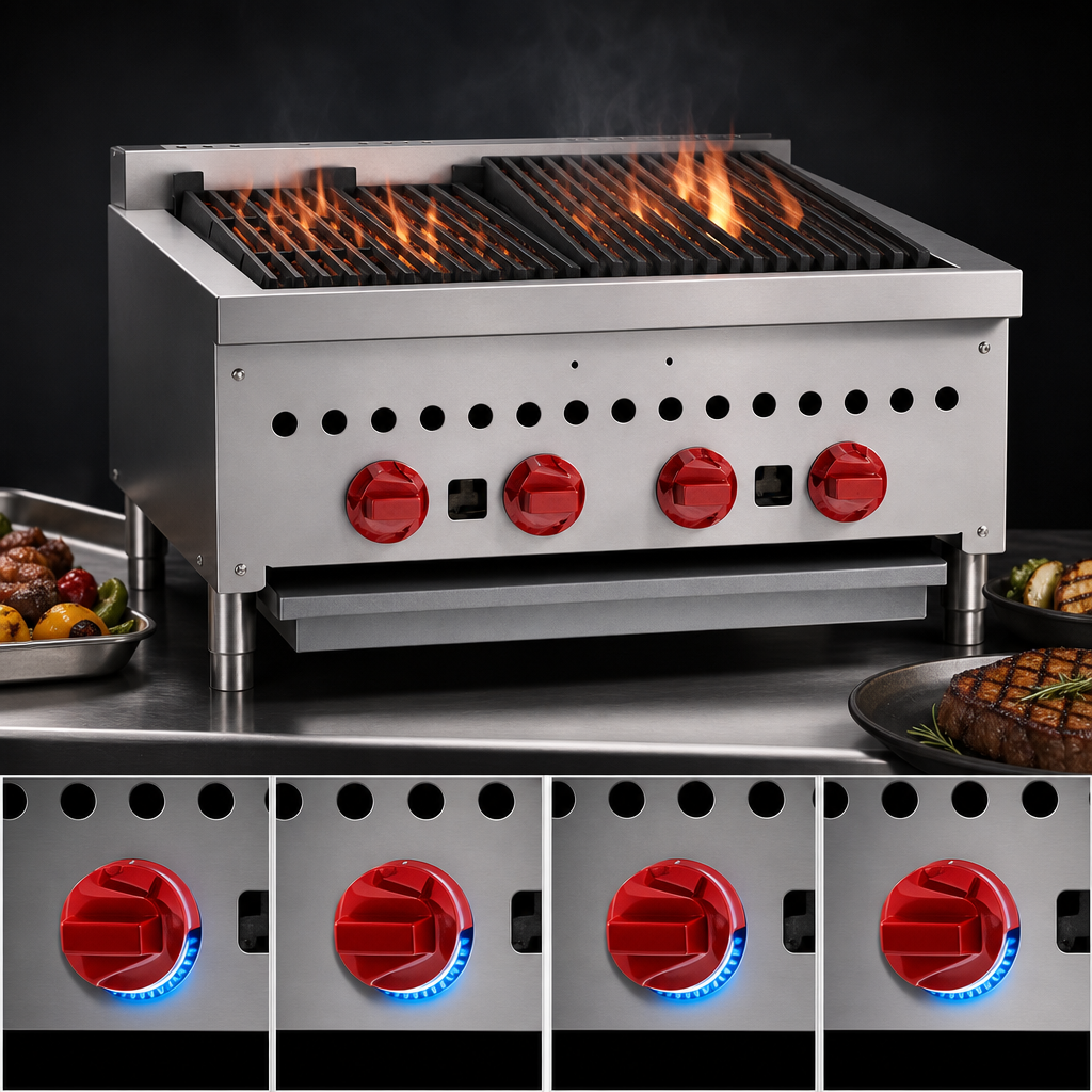 Four High-Output Burners