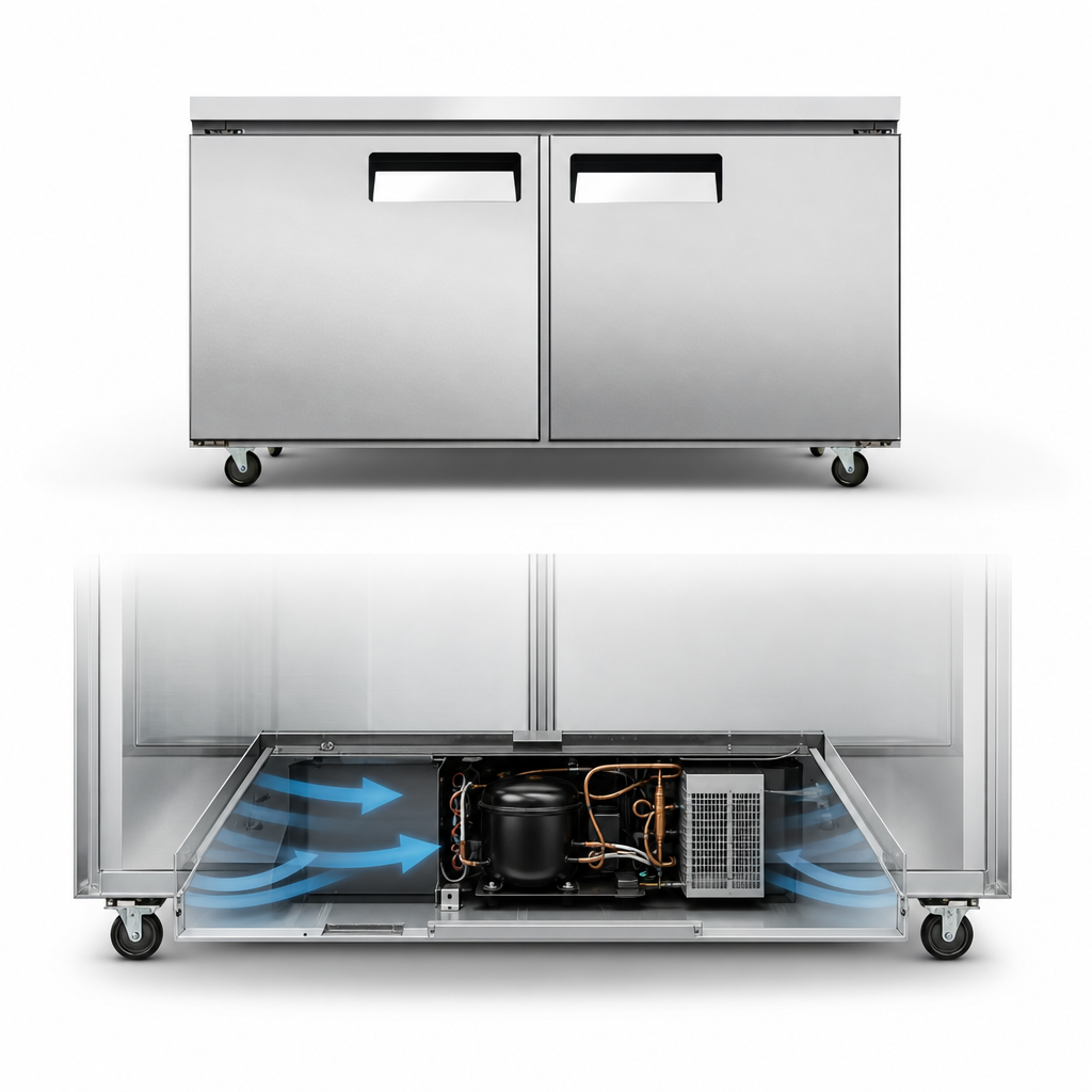 Bottom-Mount Self-Contained Refrigeration