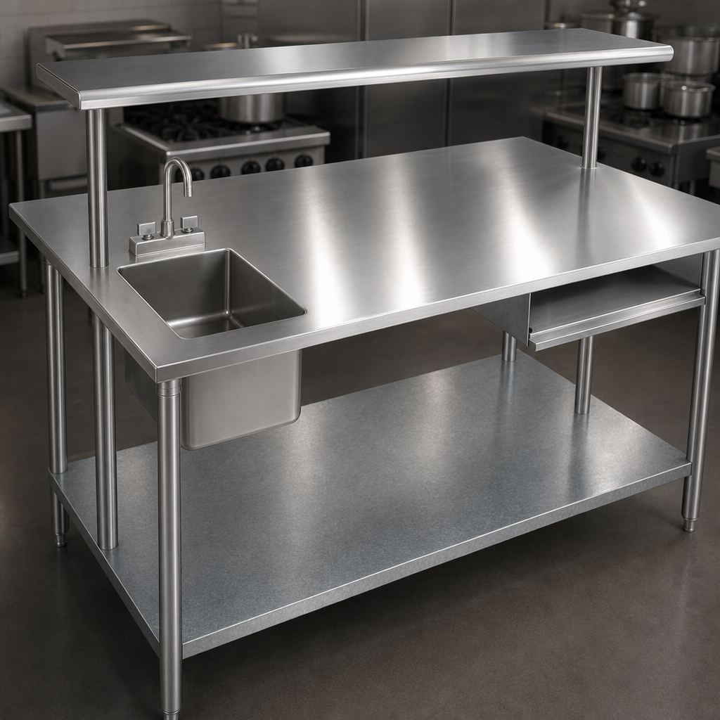 14-Gauge 304 Stainless Steel Top
