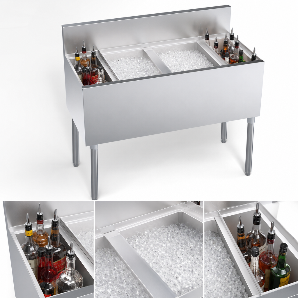 Dual 8-Inch Insulated Bottle Wells