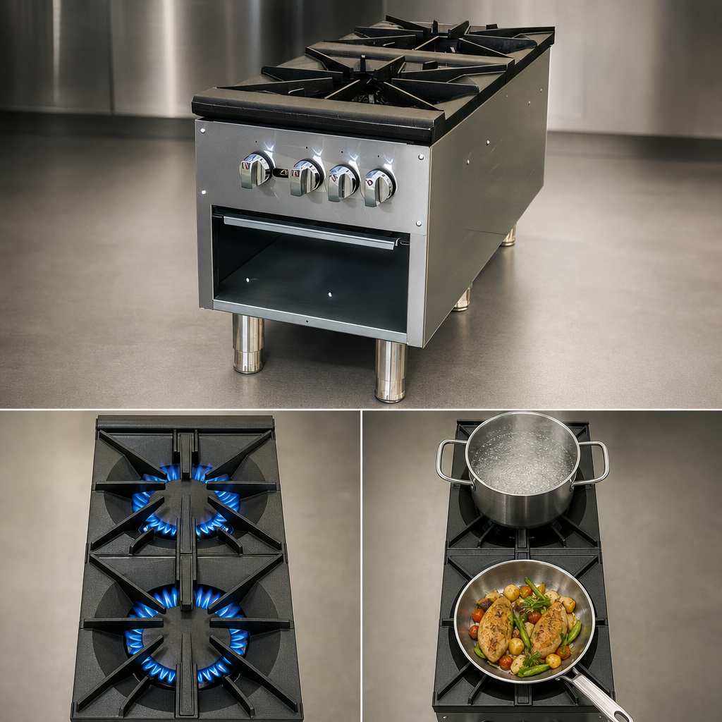 Double Grate Burner Design