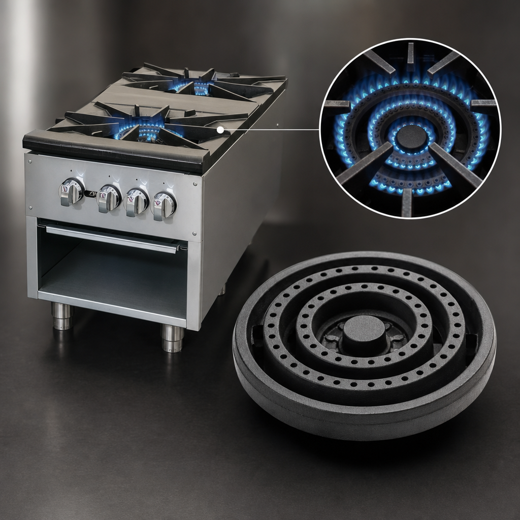 Concentric Three-Ring Burners