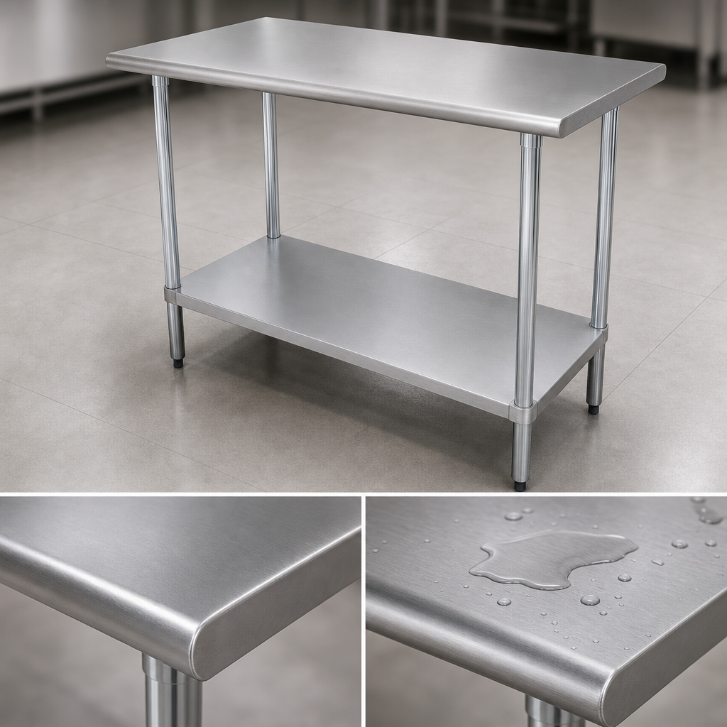 16-Gauge 304 Stainless Steel Top