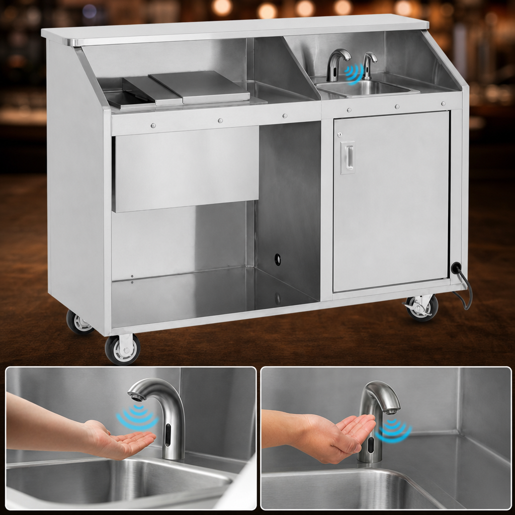 Motion-Sensing Faucet and Soap Dispenser