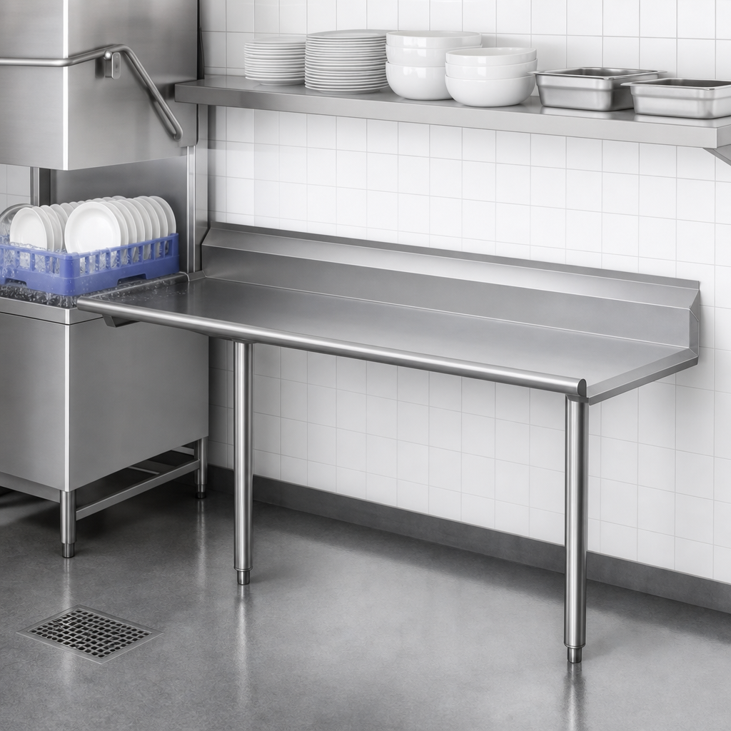Straight Clean Dishtable Design
