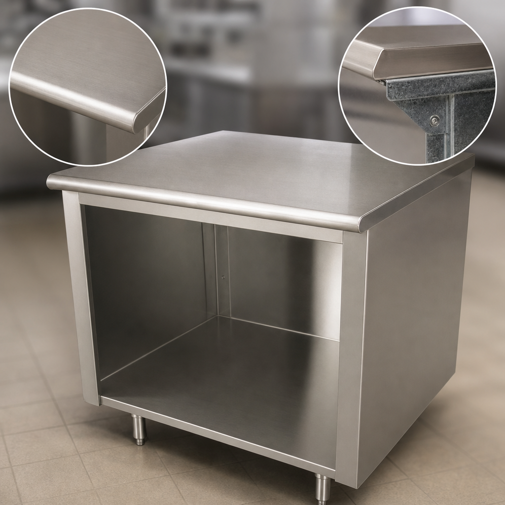 16-Gauge 304 Stainless Steel Top
