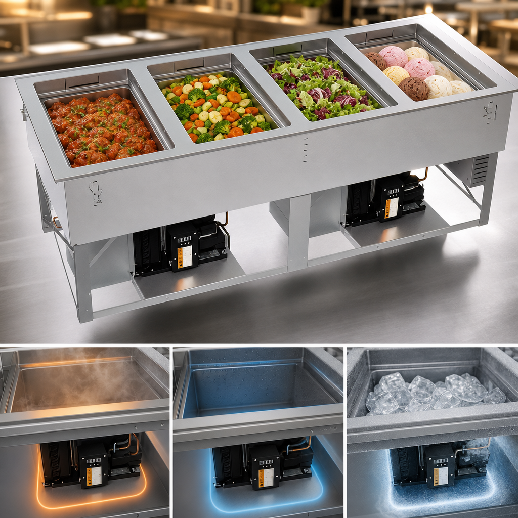 Independent Hot/Cold/Frozen Wells