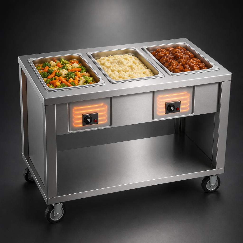 Three 1000-Watt Hot Food Wells