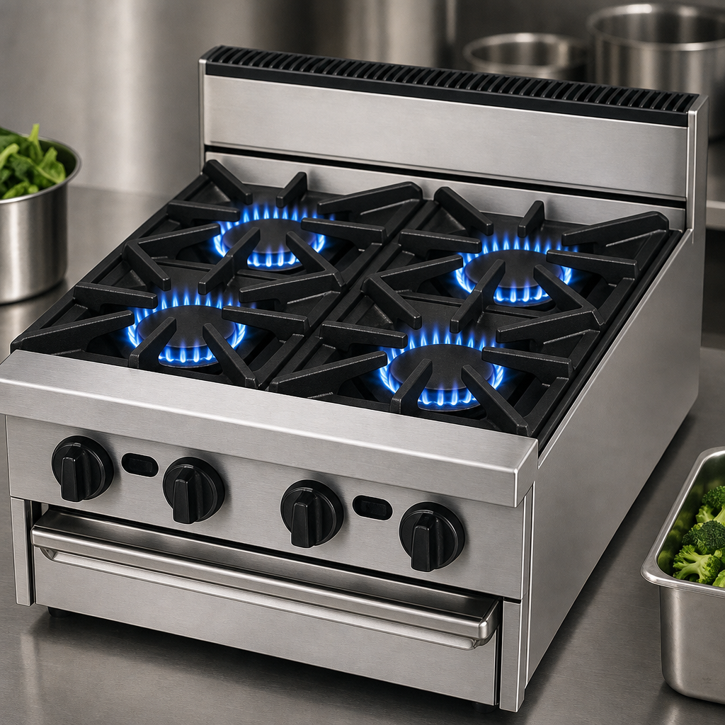 Four Open Burners