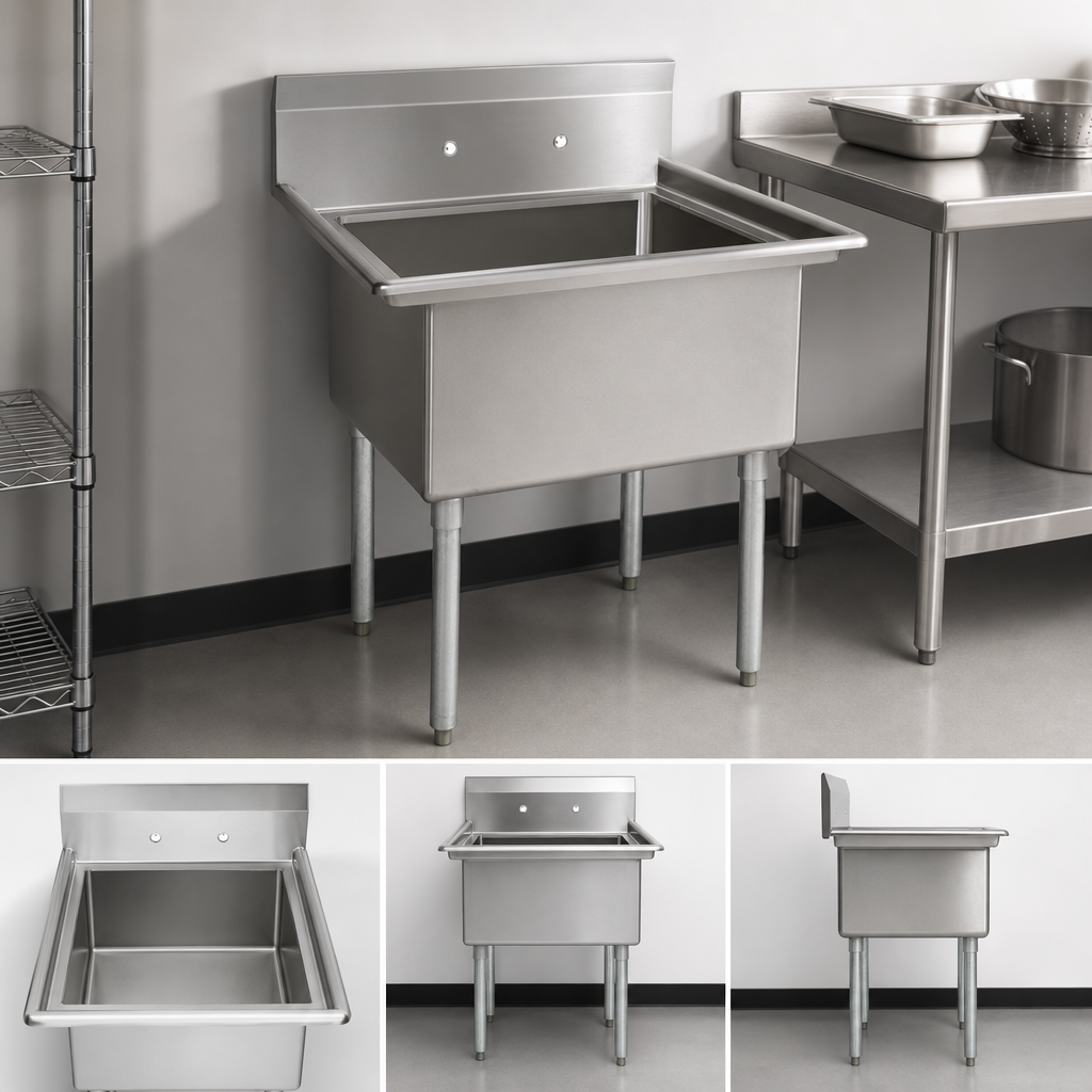 One-Compartment, No-Drainboard Design