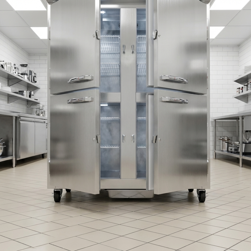 Experience a consistently dry and clean kitchen environment with this freezer's integrated automatic condensate evaporator.
