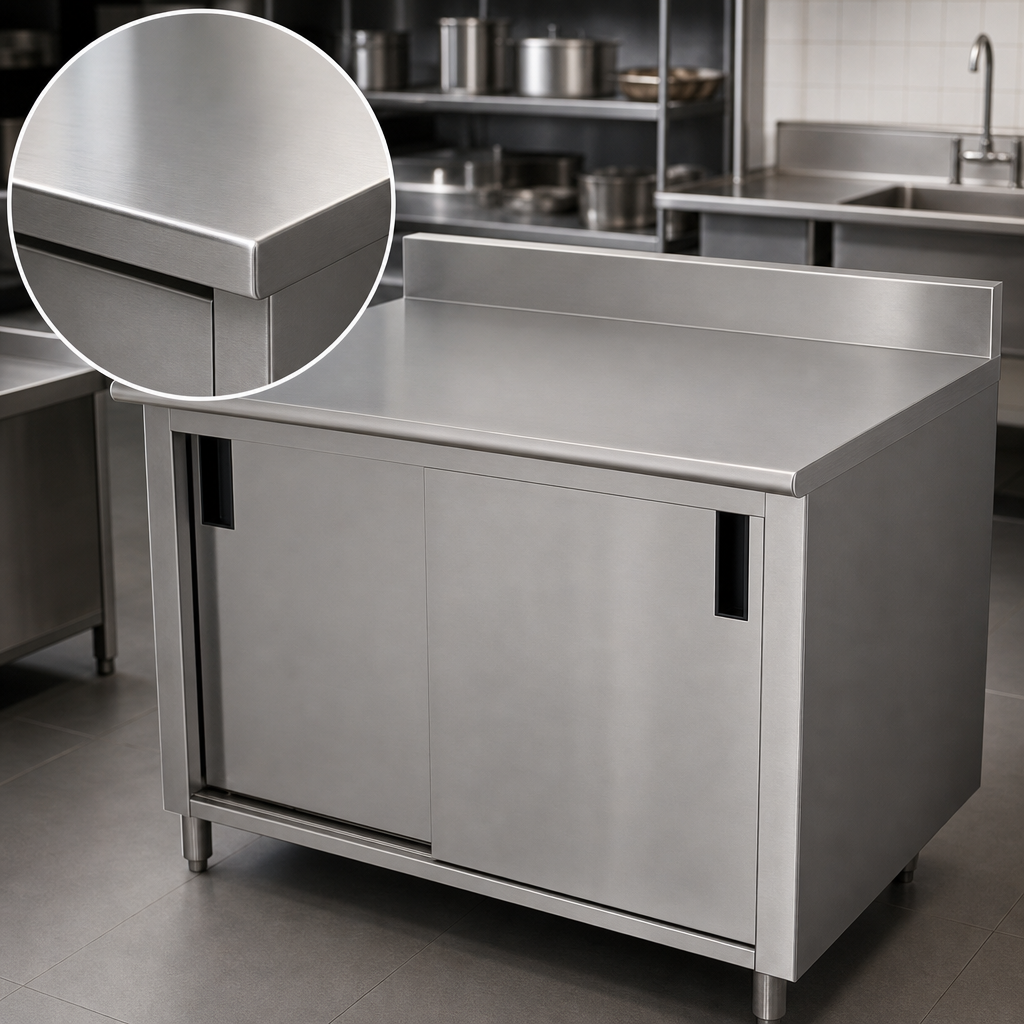 16-Gauge 304 Stainless Steel Top