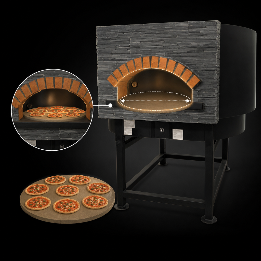 Round Stone Hearth Chamber